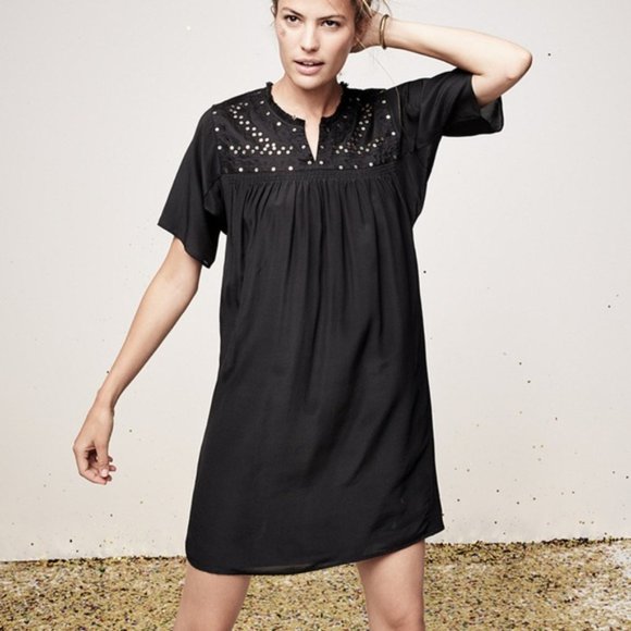 Madewell Dresses & Skirts - Madewell sequin black silk dress